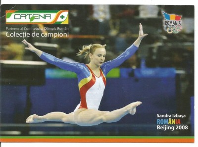 (A) carte postala-Colectie de campioni-SANDA IZBASA foto