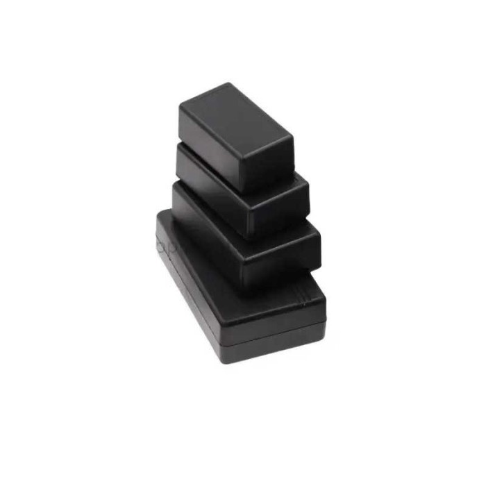 Cutie cu auto-inchidere 90x58x32 mm negru pentru montaje electronice