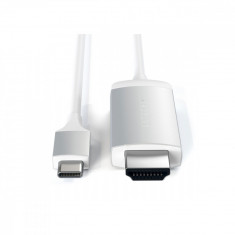 Cablu de date Satechi Type-C to HDMI 4K cable - Silver foto