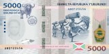 Burundi 5000 Francs 2022 (albastru pal) P-58 UNC !!! (necirculata)