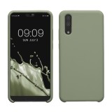 Husa kwmobile pentru Huawei P20, Silicon, Verde, 45689.172, Carcasa