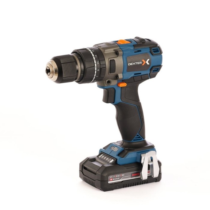 Mașină de Găurit Dexter 18V cu Percuție &ndash; Puternică și Versatilă
