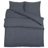 Set cu husa de pilota, antracit, 155x220 cm, microfibra