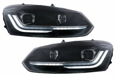 Faruri LED VW Polo 6R 6C (2010-2017) Semnalizare Dinamica Performance AutoTuning foto