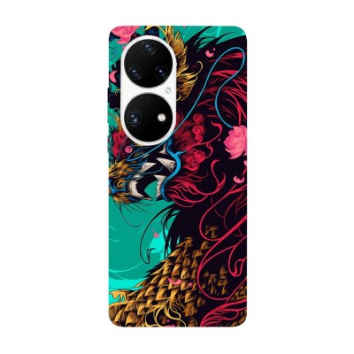 Husa compatibila cu Huawei Nova Y70 model Chinese Dragon, Silicon, TPU, Viceversa foto
