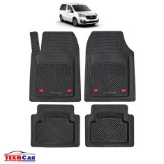 Covorase Auto TeamCar&reg; Tip Tavita Compatibile Peugeot Partner II Tepee (2008-2018) Negru Material Rezistent