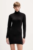 Tommy Jeans pulover de bumbac culoarea negru, light, cu guler, DW0DW21672