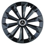 Set 4 Capace Roti 14 inchi (R14) Fame Negru, Compatibile Cu Mercedes-Benz, Autohelix MSA
