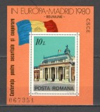 Romania.1980 Conferinta ptr. securitate si cooperare Madrid-Bl. XR.837