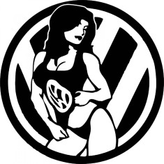 Sticker Volkswagen Sexy Girl