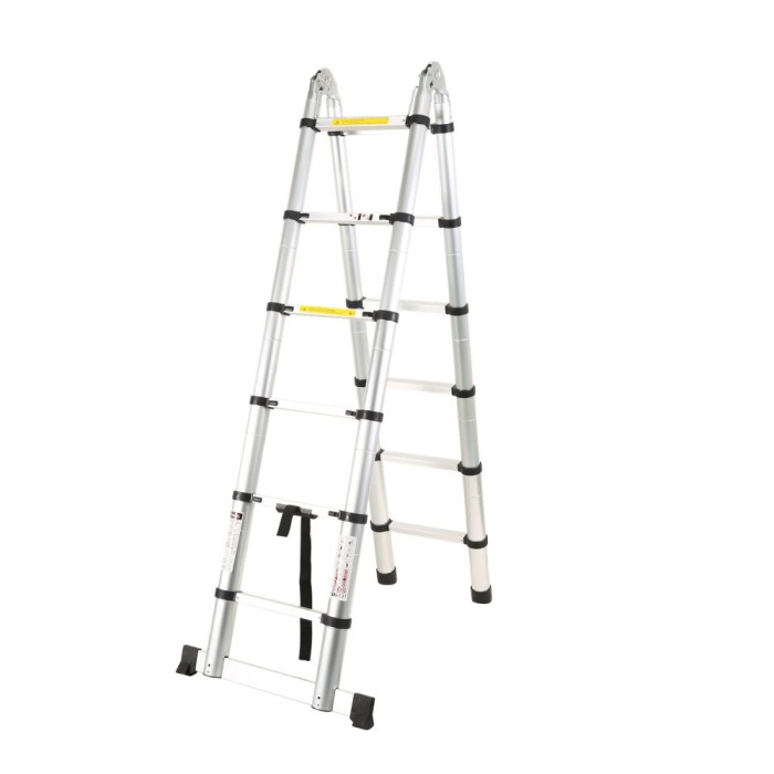 Scara telescopica pliabila din aluminiu, 3.8 m, 150 kg, Geko G02448