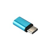 Adaptor USB tip C la micro USB pentru diverse dispozitive - Albastru, Dactylion