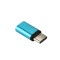 Adaptor USB tip C la micro USB pentru diverse dispozitive - Albastru