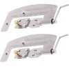 Set 2 dispozitive pentru legarea carligului de pescuit, inox, semi-automat, 10.3 x 3.5 x 1.8 cm, argintiu