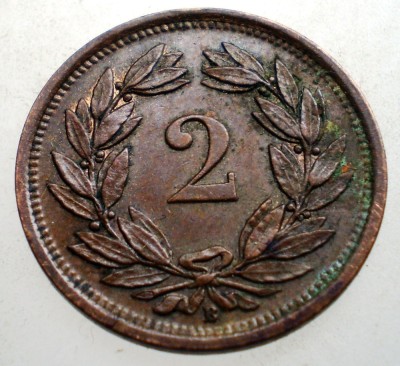 7.283 ELVETIA 2 RAPPEN 1932 B foto