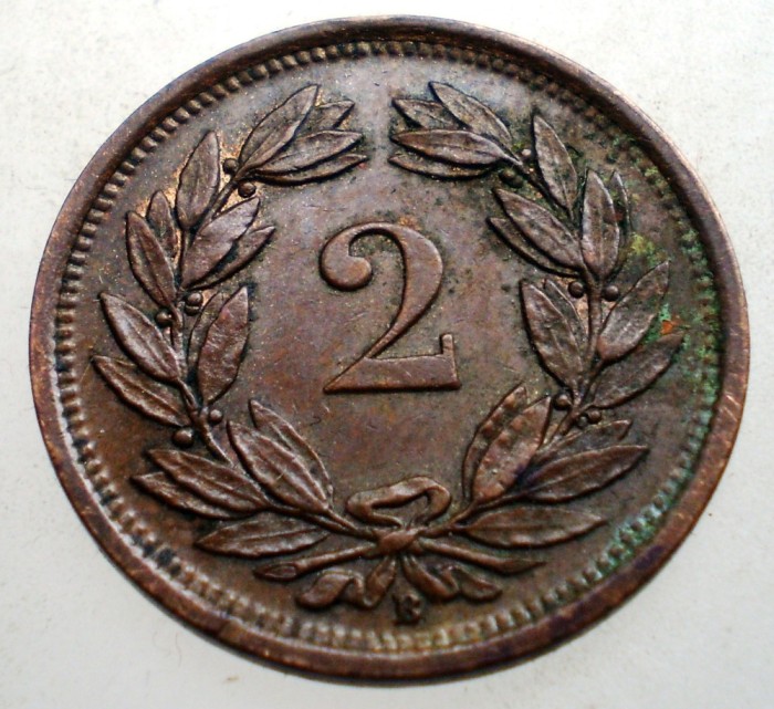 7.283 ELVETIA 2 RAPPEN 1932 B