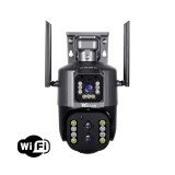 Camera de Supraveghere Wifi Exterior 4K 8MP (4MP+4MP), Zoom 10x, Notificari, Control din Aplicatie, Urmarire Automata