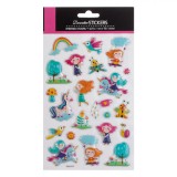 Set Autocolante, Decor, 22 Bucăți, Multicolor, Oem
