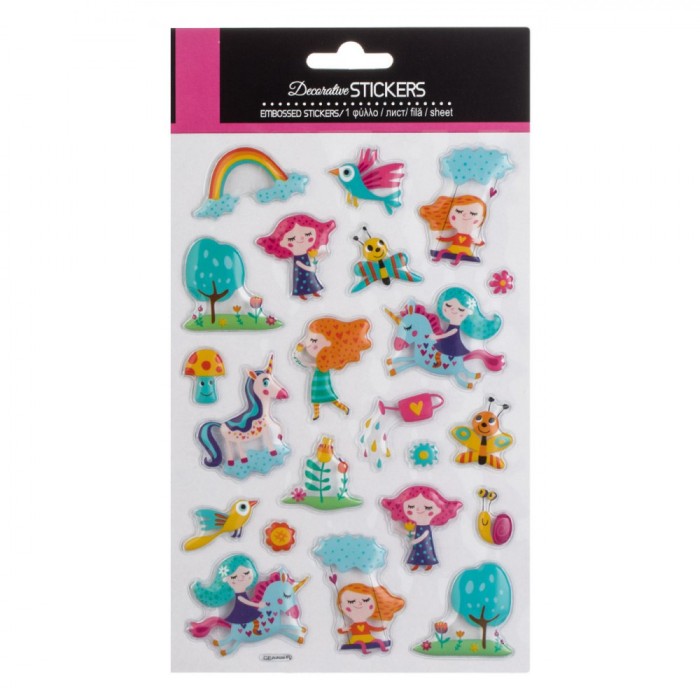 Set Autocolante, Decor, 22 Bucăți, Multicolor