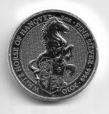 Marea Britanie 2020 Queens Beasts - WHITE HORSE OF HANOVER - ARGINT - 2 OZ, Europa