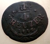 C.114 AUSTRIA 1/4 KREUZER 1816 O, Europa, Cupru (arama)