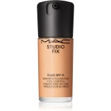 MAC Cosmetics Studio Fix Fluid SPF 15 24HR Matte Foundation + Oil Control machiaj cu efect matifiant SPF 15 culoare NC35 30 ml