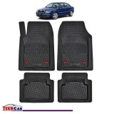 Covorase Auto TeamCar&reg; Tip Tavita Compatibile Skoda Superb Generatia I (2001&ndash;2008) Negru Material Rezistent, Cauciuc