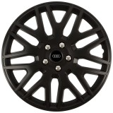 Set 4 Capace Roti 17 inchi (R17) Dakar Negru, Compatibile Cu Audi