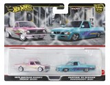 HOT WHEELS PREMIUM SET 2 MASINUTE METALICE DATSUN SUNNY TRUCK SI NISSAN HARDBODY SCARA 1:64, HOT WHEELS - Vehicule