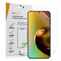Set 3 Folii de protectie Kwmobile pentru Samsung Galaxy S23 Plus, Transparent, Plastic, 60301.1