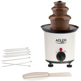 Fantana de ciocolata Adler AD4487, 3 niveluri, lingura pentru ciocolata, 10 tepuse, incalzire 80 grade