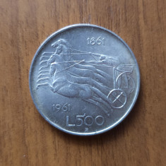 500 lire 1961, Italia, argint