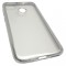 Husa silicon slim transparenta cu margini electroplacate argintii pentru Huawei P9 Lite Mini (Y6 Pro 2017)