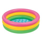 Piscina pentru copii Intex, 61 x 22 cm, 3 inele, multicolor