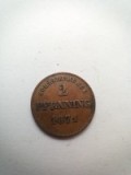 Moneda 2 Pfenbing 1871 VG ++ Bavaria Germania