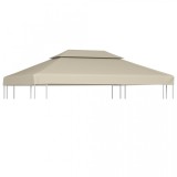 Rezervă Acoperiș marchiză 310 g / m&sup2; Bej 3x4 m, vidaXL