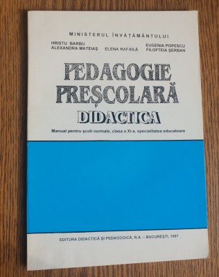 Pedagogie preșcolară. Didactica. Manual pentru clasa a XI-a foto