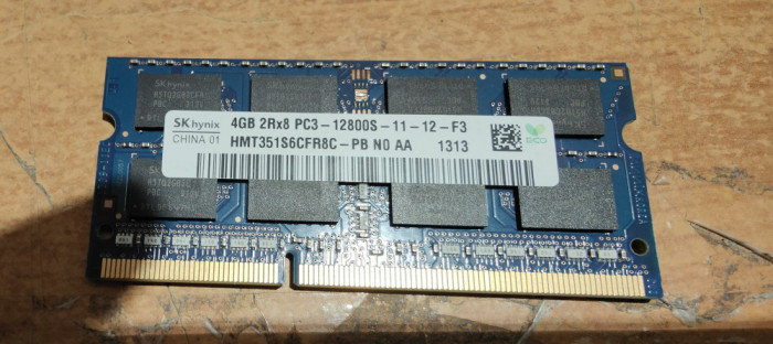 Ram PC SKHynix 4gb DDR3 PC3-12800S HMT351SCFR8C-PB