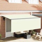 Cortina Retractabilă Manual Crem Antracit Maro 400 x 200 cm