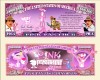!! SUA = FANTASY NOTE (TJ6) = DESENE ANIMATE : PANTERA ROZ - 2015 - UNC