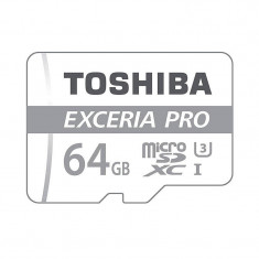 Card Toshiba Exceria Pro M401 microSDXC 64GB 95MB UHS-I U3 cu adaptor SD foto