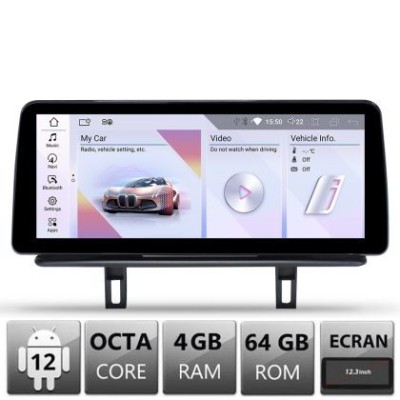 Navigatie dedicata Edotec BMW Seria 1 E87 2003-2008 masini cu ecran color CIC Android ecran 10.25&amp;quot; 4+64 4G BT CarStore Technology foto