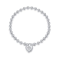 Bratara din argint Simple Beads foto