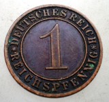 B.230 GERMANIA WEIMAR 1 REICHSPFENNIG 1934 A