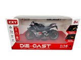 Macheta motocicleta sport scara 1:14 replica metal lumini si sunete pull back