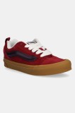 Vans teniși de piele Knu Skool culoarea roșu, VN000D6ZBRD1