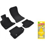 Covorase auto din mocheta Umbrella pentru BMW 5 [F10 F11] (2010-2013) + Odorizant Auto Bradut Wunder-Baum Vanillaroma