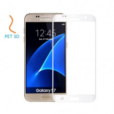 Folie Samsung Galaxy S7 G930 Plastic PET 3D Full Cover White foto