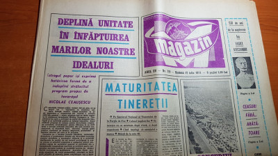 ziarul magazin 17 iulie 1971-150 ani de la nasterea lui vasile alecsandri foto