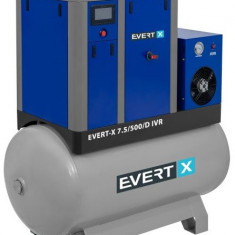 Compresor Aer Evert 500L, 400V, 7.5kW EVERT-X7,5/500/D IVR